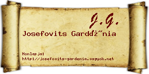 Josefovits Gardénia névjegykártya